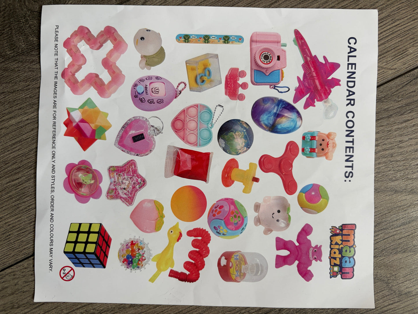 Ramadan Fidget Countdown Calendar - Pink