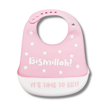Load image into Gallery viewer, bismillah silicone food catcher bib