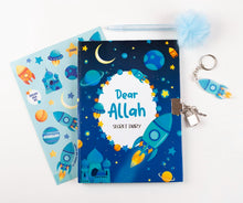Load image into Gallery viewer, Dear allah secret diary set journal stationery