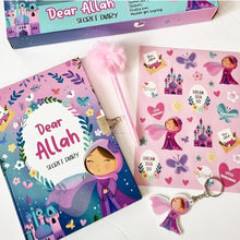 Load image into Gallery viewer, dear allah secret diary gift set islamic kids