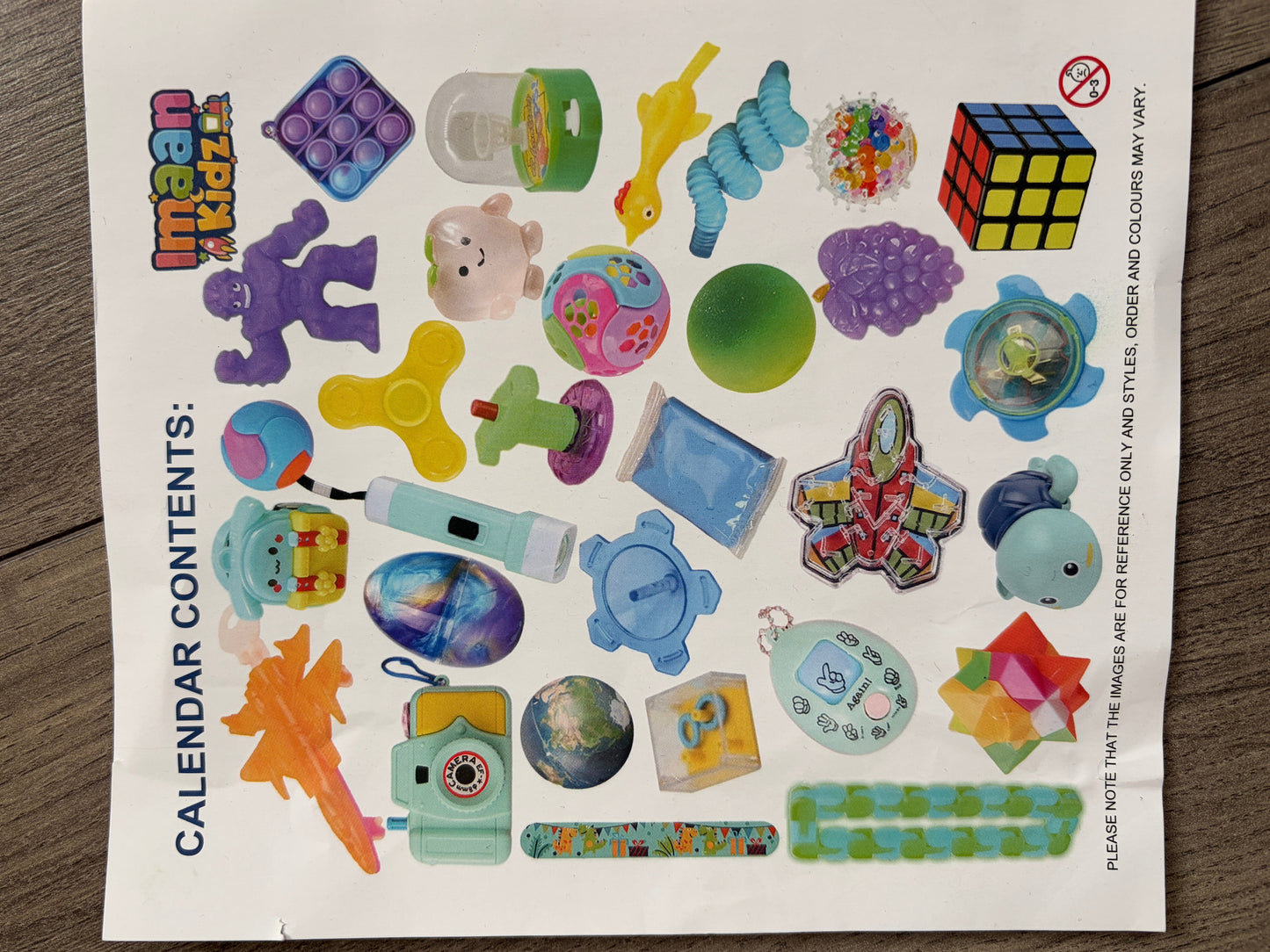 Ramadan Fidget Countdown Calendar - Blue
