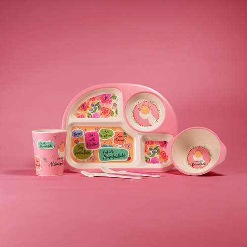 islamic tableware set bamboo islamic kids muslim 