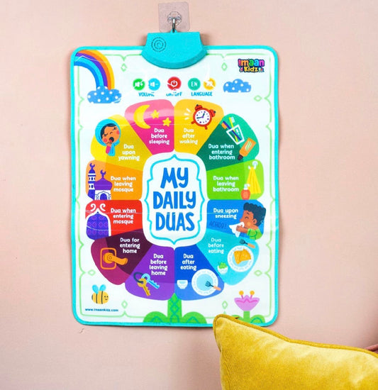Daily duas talking poster - damaged box