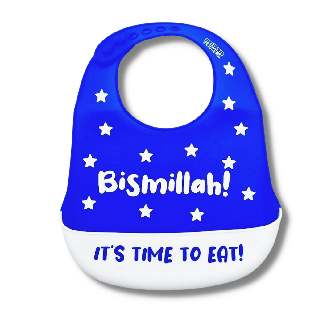 bismillah silicone food catcher bib 