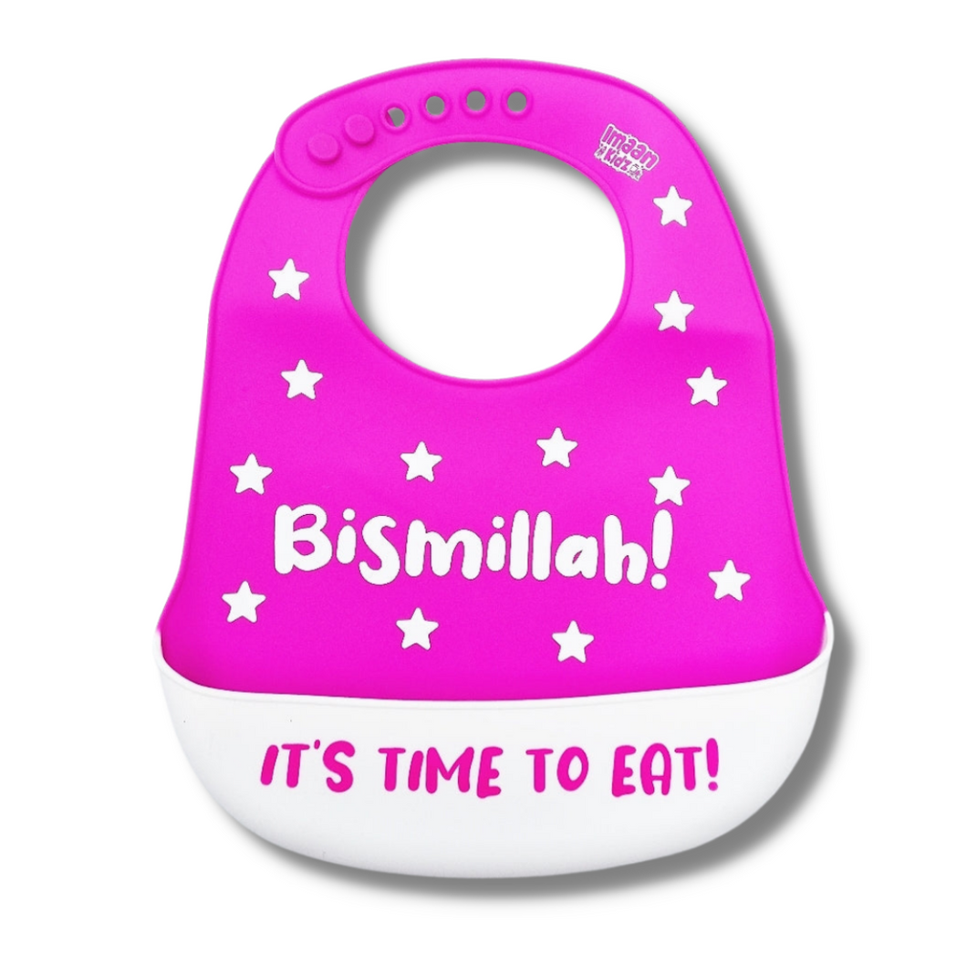 bismillah silicone food catcher bib