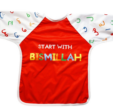 Load image into Gallery viewer, Arabic Alphabet Long Sleeve bib
