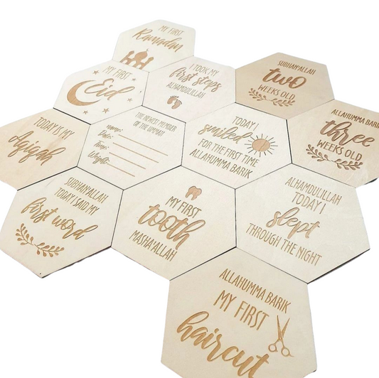 Islamic Wooden Milestone Plaques