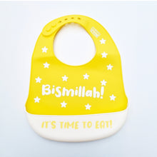 Load image into Gallery viewer, Bismillah bib - 2 pack (Light blue + Yellow)
