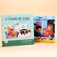 Magnetic puzzle book