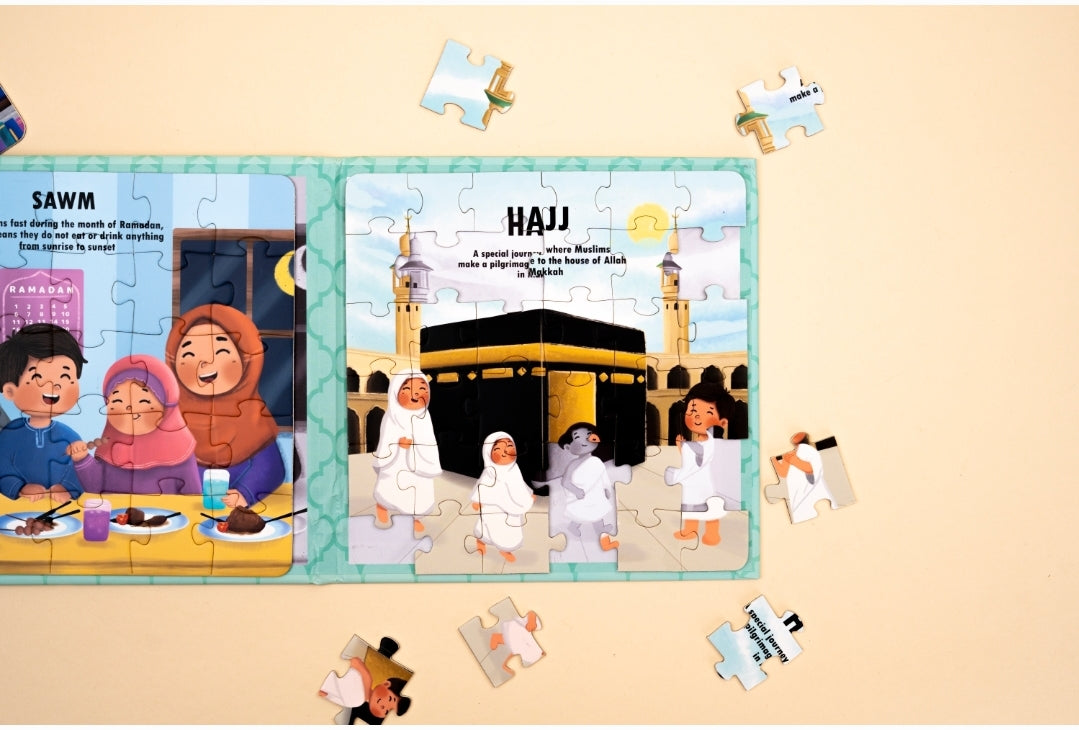 Magnetic puzzle book