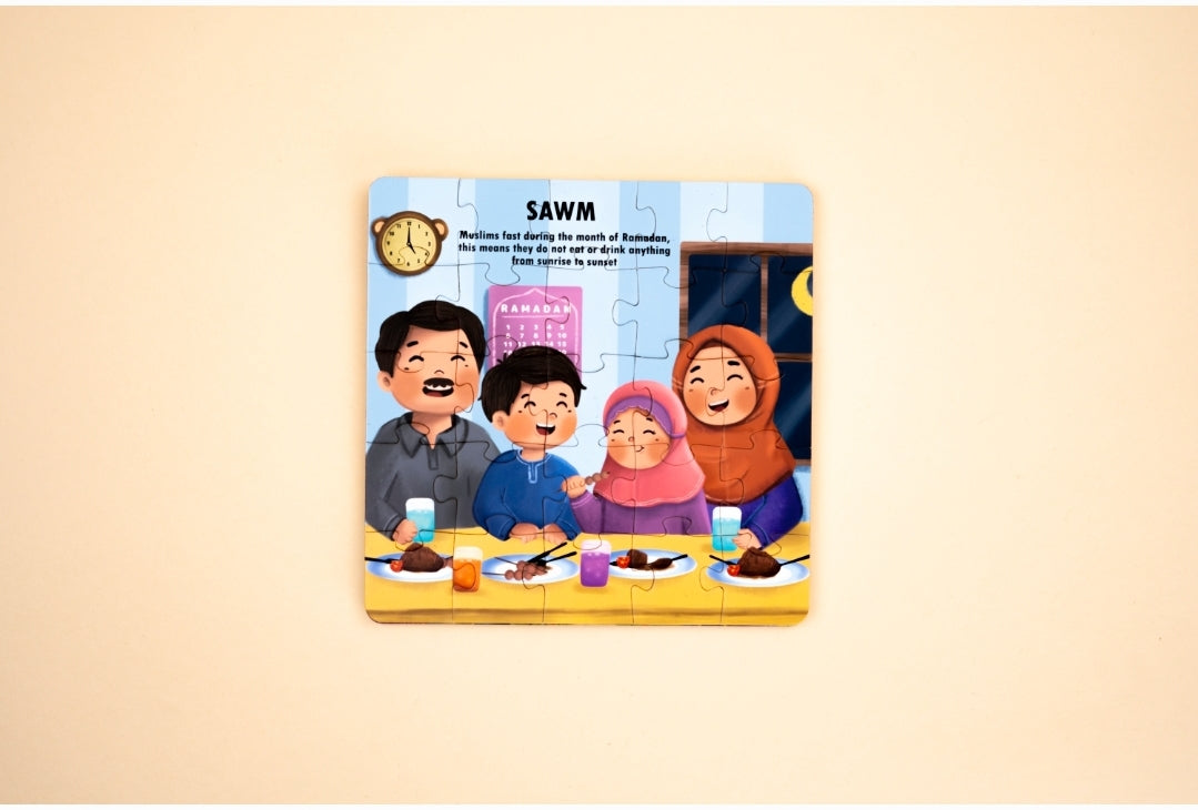 Magnetic puzzle book