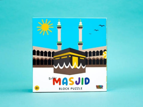 islamic gift eid puzzle block masjid mosque learning educational toddlet game 
